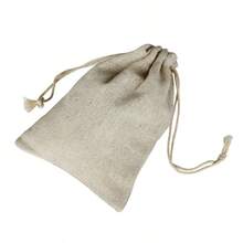 1 Pcs/Lot Linen Drawstring Bags Multiple Sizes Coin Money Card Holder Gift Jewellery Pouch Cosmetic Washing Storage Bag - Apricot - View 7