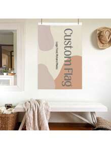 1 Pc Customizable Flag, Add Photo Artwork As You Like Perfect For Men's And Women's Bedrooms, Outdoor Garden Decorations Personalized Room Flags And Wall Hangings, Multi-Functional, Ornamental, Anti-Mold, Provincial Elegance Living, Multi-Functional, Stylish, Office, For Valentine's Day, For Mother's Day, For Weddings, For Housewarming, Multi-Functional, , Stylish, Office, For Valentine's Day, For Mother's Day, For Weddings, For Housewarming,Xmas Decoration, Autumn Home Refresh