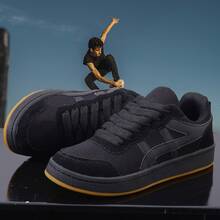 Men's Unisex Casual Street Skater Sneakers - màu đen - Xem 3