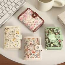 Floral Credit Card Holder With Multiple Card Slots Delicate Design Large Capacity Compact Size Suitable For Driver's License Business Cards And Other Documents For Women Wallet Mini Wallet Purse Wallet Card Wallet