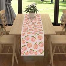1 Pc Unique Floral Flowers Butterfly Table Runner,Seasonal Spring Summer Home Kitchen Dining Room Indoor Outdoor Festive Events Table Decor - Multicolor - View 4