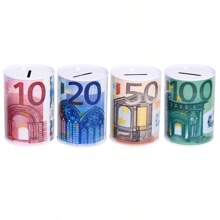 1pc Universal Sealed Coin Bank, (Small 10.5cm, Medium 12.5cm) Cartoon Design Decorative Piggy Bank, (Recommended Medium 12.5cm) For Saving USD, EUR, AUD, GBP, SAR, TMT, EGP, CHF Coins, Small Metal Coin Collection Box