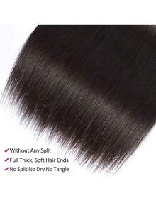 95g Straight Human Hair Bundles 6--36 Inch Brazilian Hair Weave Bundles Human Hair Unprocessed Remy Double Machine Made Human Hair Bundles Bundles Human Hair Bundles Hair Bundles - SNatural - View 6