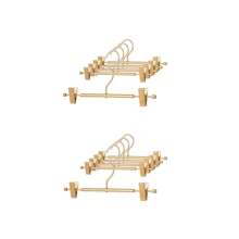 5/10/20pcs Aluminum Pants Hangers, Household Trouser Clips, Clothes Rack For Wardrobe, Rust-Resistant & Windproof