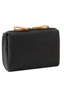 1pc Minimalist Zip Makeup Pouch, Portable Travel Organizer Bag, Compact And Convenient For Daily Use Beach Bag,Toiletry Bag