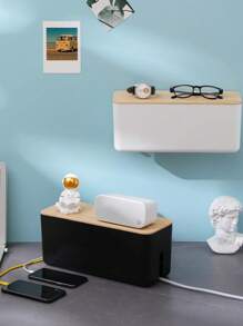 1-Piece Cable Organizer | Power Strip Organizer | Cord Organizer | Hide Power Strips And Cords On TVs, Computers, And Desks | Pet Protection. Power Strip Surge Protector Wire Management Cover For Desktops, Homes, Offices, And Kitchens.