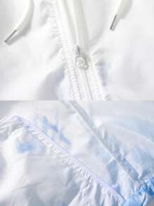 Summer Workout Outdoor Sports Women's UPF 50+ UV Sun Protection Hooded Long Sleeve Shirt With Pockets