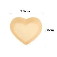 10pcs Sauce Dishes, Mini Heart-Shaped Dinnerware, Small Dishes And Bowls, Dipping Sauce Plates, Condiment Mustard Bowls, Kitchen Supplies,School Supplies