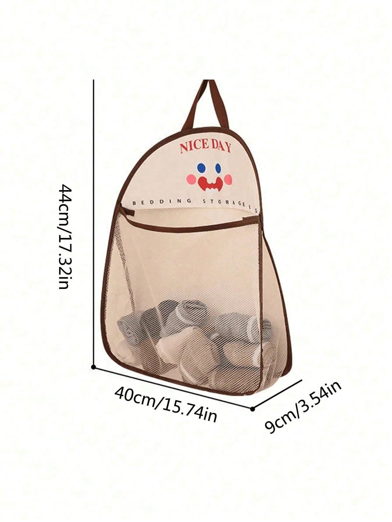 شبكية معلقة، منظم غسيل من البوليستر قابل للتنفس وا...