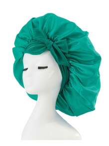 1 Piece Adjustable Satin Nightcap Strap - Soft And Comfortable Hair Cap For Men And Women, Elastic Strap Design, Comfortable Feel, Polyester Material, Perfect For Night Or Styling Back To SchoolHair Bonnet
