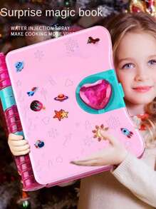 1 Set Kinderzauberbuch Spielzeug, Mädchen Überraschungs-Aufpackkiste, Tagebuch Buch, Mädchen Geburtstagsgeschenk