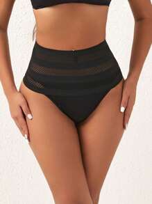 3pcs High Waist Seamless Shaping Breathable Lace Tummy Control Panty For Women,Postpartum Slimming Underwear