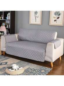 Protector Cubre Sofá Lavable,Fundas Para Sillones Asientos individuales, dobles y triples,Decoración del hogar,Resistente al polvo y a la suciedad,Apto para Mascotas - Gris Claro - Ver 11