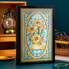 A5 Lined Notebook, 112 Pages Thick Retro Diary Journal, European Style Hardcover Stationery Notebook - A5 - View 9