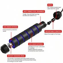 Steel Wire Weighted Jump Rope For Fitness, Weight Loss, Fat Burning, Professional Training - Multicolor - View 3