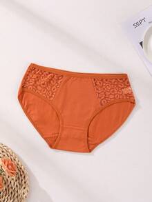 9 Stücke Damen Sexy Spitzen-Mix Höschen, Unifarben Baumwoll-Höschen, nahtlos, bequem und atmungsaktiv, Sport-Unterwäsche - Verschiedenfarbig - Übersicht 9