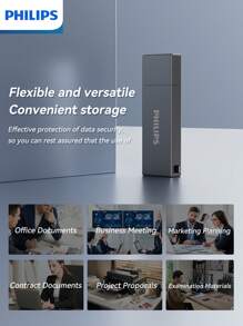 PHILIPS Clé USB 3.2 PHILIPS, transfert de fichiers haute vitesse, grande capacité pour préserver votre espace, prêt à l'emploi, petit et pratique, rendant votre vie plus pratique