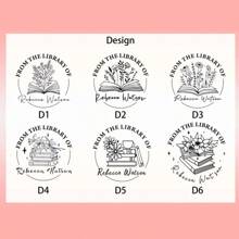 Personalizador de grabados, Grabador de biblioteca, Regalo para amantes de los libros, Ex Libris de, Pertenece a, Grabador de libros personalizado/ Personalizado "De la biblioteca de" Grabador de libros/Sello de libros/Grabador de biblioteca/Regalo para amantes de los libros GRABADOR DE BIBLIOTECA/Grabador de logotipos personalizado/Grabador de libros personalizado "De la biblioteca"/Grabador de montaña, Multifuncional, Duradero, Ornamental, Reutilizable, Exquisito, Elegante, de alta calidad, Colorido, Moderno, Personalizado, Único