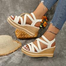 Women Platforms & Wedge Sandals - Beige - View 2