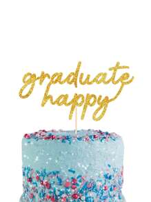 1pc Custom Glitter Cake Topper, Personalised Cake Topper, Any Words Cake Topper, Any Age & Name, Glitter Topper