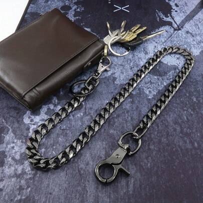 Biker Motorcycle Jeans Keychain Strap - Punk Wallet Chain For Men & Women, Gothic Rock DIY Travel Accessory Unisex