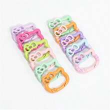 Sanrio (Authorized) Sanrio 1pc Hello Kitty Alloy Painted Color Spring Buckle, Cute Cartoon Open Flower Spring Ring Jewelry, Keychain DIY Accessory Connection Buckle, Great Birthday Gift, Graduation Gift, Festival Gift, Commemorative Gift, Party Gift
