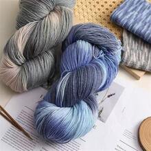 Rainbow Gradient 65% Polyester 35% Wool Blend Yarn, 200g - Ideal For Crochet And Knitting Projects Like Sweaters, Shawls, Pillows, Gloves, Socks, Scarves And Bags, 650m Per Roll - 1 Item - View 4