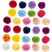 5/10/50PCS Artificial Flowers Ball Chrysanthemum Heads Plastic Hydrangea Flowers Bouquet Outdoor Garden Mother's Day Gifts Birthday Party Decoration Wedding Flower Basket Bride Holding Flowers Home Decoration Dining Room Bedroom Windowsill Vase Decoration New Year Decoration Start Of School Season,Fall Decor,Autumn
