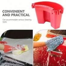 1 Stück Auto Reinigungseimer zum Aufhängen, verschiedene Farben (Rot, Blau, Schwarz) erhältlich, einfach und praktisch, leicht zu tragen, platzsparend, zum Aufbewahren von Autowaschlappen, Handtüchern und anderen Reinigungszubehör, unverzichtbares Heim- und Autowerkzeug, tolles Geschenk für Freund und Vater, perfekt für Valentinstag und Vatertag - Verschiedenfarbig - Übersicht 8