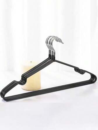 10pcs Metal Vinyl Coated Non-Slip Hangers For Premium Wardrobe Organization – Durable Adult And Kid Clothes Hanger Stand Set, Space-Saving Closet Accessories Ideal For Shirts, T-Shirts, Blouses, Sweaters, Jackets, Pants, And Dresses, Markless Finish, Smooth Snag-Free Edges, Perfect For Daily Laundry, Seasonal Wardrobe Refresh, Home, Apartment, Dorm, Guest Rooms, And Gift For Family And Friends