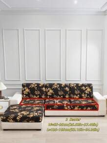 1 pezzo Copripoltrona in tessuto seta di latte antiscivolo ed elastico, con decorazioni floreali, lucido, motivo geometrico, colori versatili, adatto per divani e animali domestici, per tutte le stagioni