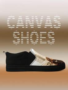 Custom Men's Low Top PLUS SIZE Sneaker, Customized Photos And Name Easy Non Slip And Wear-Resistant Skate Shoes, Lightweight Breathable And Comfortable, Suitable For Indoor And Outdoor Hiking - Black - View 6