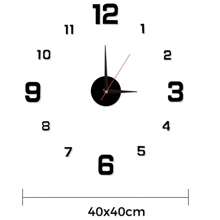 Reloj de pared digital creativo 3D sin marco DIY colgado en la pared con pegatinas, reloj mudo para decoración de pared del hogar, sala de estar, oficina