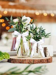100 chiếc/50 chiếc, Nơ tiệc, Nơ trang trí ghế cưới, Nơ trang trí xe cưới, Nơ lễ hội, Nơ bó hoa, Nơ gói quà - Nhiều màu - Xem 3