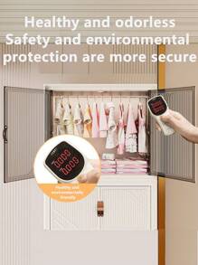 5/4/3/2/1 Layer Folding Wardrobe Closet, No Installation Required, Plastic Storage Cabinet For Baby Clothes, Household Use For Living Room And Bedroom