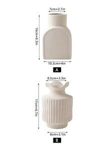 1 pieza Jarrón cerámico artesanal, decoración floral de belleza sencilla para la sala de estar, soporte de flores de inspiración vintage