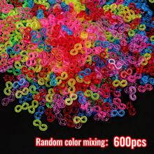 Set de 1000 piezas de bandas de goma de colores del arcoíris - Rellenable, adecuado para manualidades DIY, proyectos hechos a mano, regalos festivos y moda de todas las estaciones