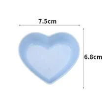 10pcs Sauce Dishes, Mini Heart-Shaped Dinnerware, Small Dishes And Bowls, Dipping Sauce Plates, Condiment Mustard Bowls, Kitchen Supplies,School Supplies