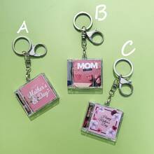 Custom NFC Mini Album CD Keychain | Personalized Music Gift | Retro Style Gift L Spotify Keychain | Music Lover Keychain | Mother's Day Gift - Multicolor - View 10