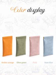 Personalisierte Brillen-Aufbewahrungstasche, individuelle Kranz-Text Brillen-Aufbewahrungsbox, Brillenetui mit automatischem Verschluss, federbelastete selbstschließende Brillen-Aufbewahrungstasche, Leder-Brillen-Aufbewahrungsbox, Geschenk für Freunde und Freundinnen