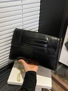 Dedoo Luxury Glamorous, Elegant, Exquisite, Quiet Luxury Large Black Square Bag Vintage, Mother's Day Gift For Mom Square Bag For Lady, Woman, For Party Girl Perfect For Party, Wedding, Prom, Dinner/Banquet, Dinner/Banquet, Best Gift For Women Mom Teacher Friend Bridesmaid - Black - View 6