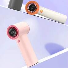 1pc Portable Fan3600mAh Rechargeable Handheld Ice Cooling Small Fan With Digital Display Handy Fan Mini Fan - Multicolor - View 7