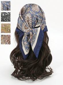 1pc Bandana Paisley Print Headband Scarf, Suitable For Daily Use For Dress - Multicolor - View 12