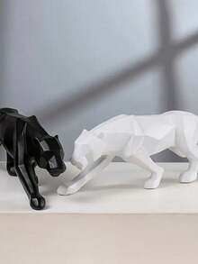Tượng Động Vật Tượng Trừu Tượng Hình Học Phong Cách Nhựa Panther Điêu Khắc Văn Phòng Tại Nhà Máy Tính Để Bàn Trang Trí Thủ Công - Nhiều màu - Xem 10