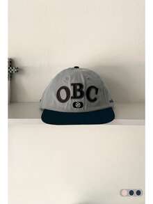 1 件软冠平檐帽，字母刺绣，复古百搭棒球帽，小脸遮阳帽，街头滑板帽，撞色嘻哈帽