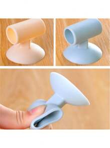 4/8 piezas Almohadillas de silicona para protección de pomos de puertas, Topes de puerta para reducir el ruido, Protector de manijas de puertas para uso doméstico