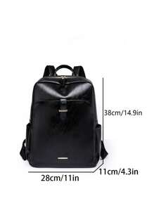 Mochila de viaje de mujer de moda con gran capacidad y compartimento para laptop, mochila de estilo callejero para estudiantes
