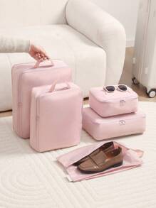 1pc Compression Travel Storage Bag Clothes Storage Bag Suitcase Organising Bag Underwear Shoes Divided Bag Large Capacity Can Be Compressed Student Dormitory Storage Suitable For Dormitory Business Trip Travel Travel - Multicolor - View 1