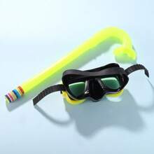 Conjunto de máscara de aventura, traje de baño separado, equipo de snorkel para nadar, gafas de natación y estudio, máscara de buceo y set de snorkel para niños de 4 a 8 años, accesorios y artículos esenciales para la playa, flotador de piscina