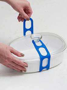 1/3 Pcs Adjustable Silicone Stretch Lid, Reusable Waterproof Sealing Band, Non-Slip Kitchen Cover Strap Fits Pot, Crockpot Lid, Suitable For Various Pot Sizes, Great For Home Use - Multicolor - View 12